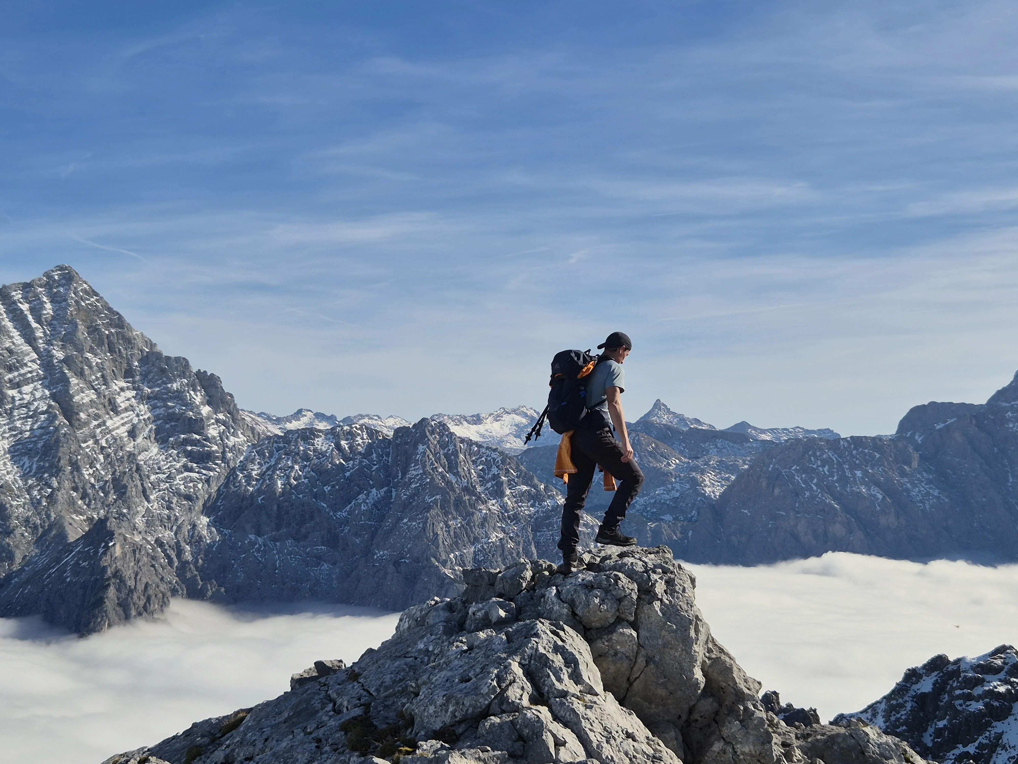 Hiking in the mountains