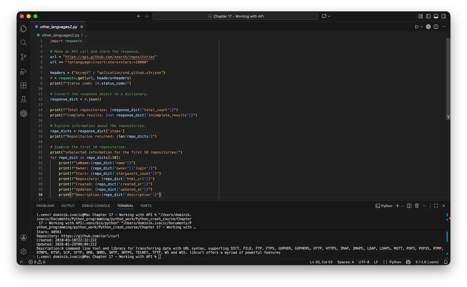 Public API Integration & Visualization